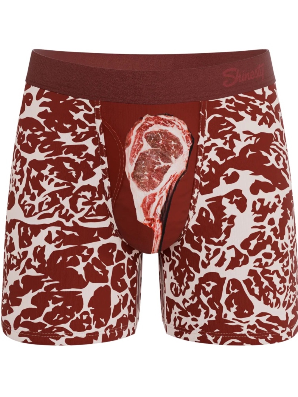 1333 NWT Shinesty Tomahawk Ball Hammock Boxer Brief w/Fly – L – Marbled Meat